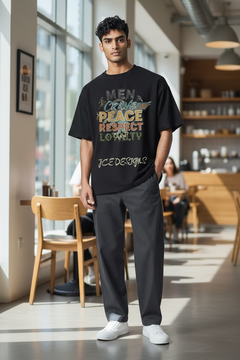 MEN CRAVE PEACE RESPECT LOYALTY